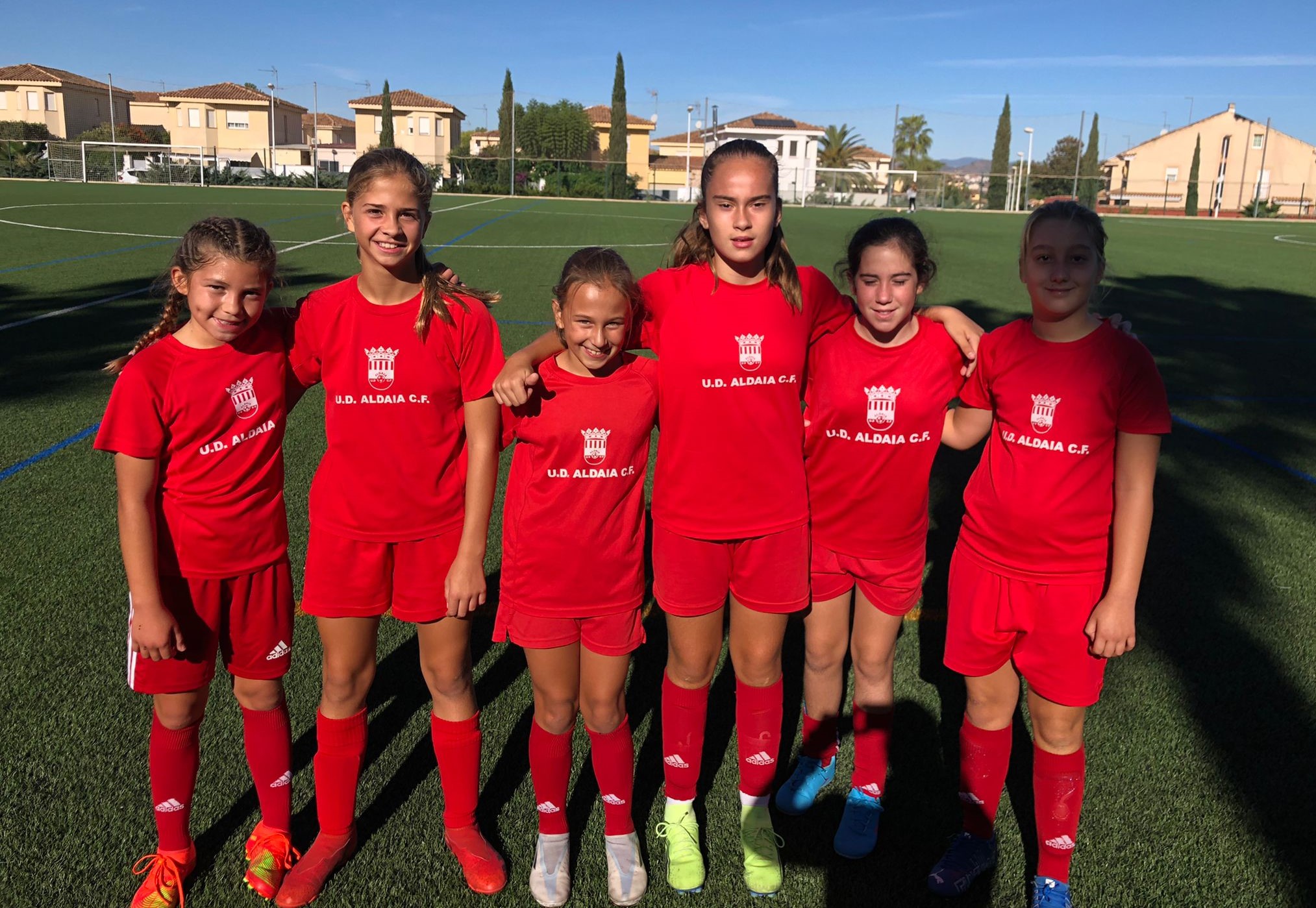 6 jugadoras de nuestro Femenino F8 debutan en Futbol 11.