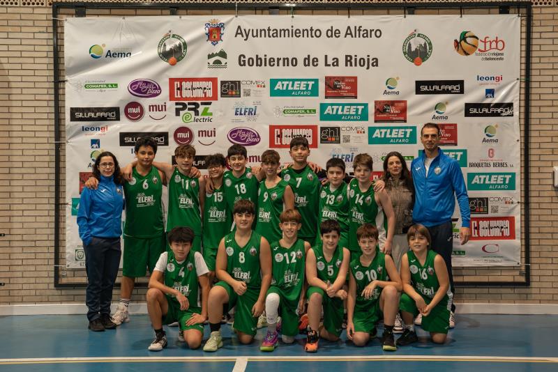 Nuestro infantil masculino Elfri norte, entrenado por Ismael Sanz y Belén Pérez