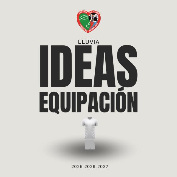 LLUVIA DE IDEAS PARA LA EQUIPACION DE LAS PROXIMAS TEMPORADAS