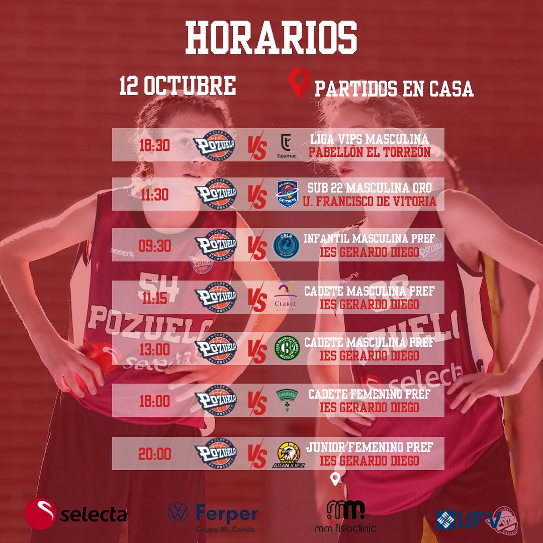 Horarios de la jornada